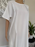 Breastfeeding / Nursing White Nida Inner Slip Dress Abaya