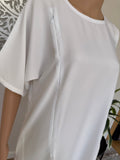 Breastfeeding / Nursing White Nida Inner Slip Dress Abaya
