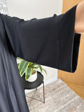 Black Breastfeeding / Nursing Wide Sleeve Nida Closed Abaya