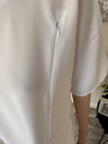 Breastfeeding / Nursing White Nida Inner Slip Dress Abaya