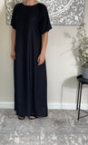 Breastfeeding / Nursing Black Nida Inner Slip Dress Abaya