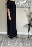 Breastfeeding / Nursing Black Nida Inner Slip Dress Abaya