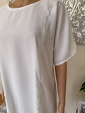 Breastfeeding / Nursing White Nida Inner Slip Dress Abaya