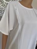 Breastfeeding / Nursing White Nida Inner Slip Dress Abaya