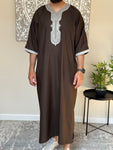 Men’s Brown Moroccan Thobe