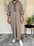 Men’s Beige Moroccan Thobe