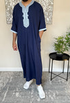 Men’s Navy Blue Moroccan Thobe
