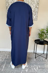 Men’s Navy Blue Moroccan Thobe