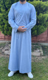 Men’s Sky Blue Omani Thobe Jubbah