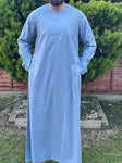 Men’s Sky Blue Omani Thobe Jubbah