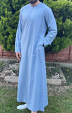 Men’s Sky Blue Omani Thobe Jubbah