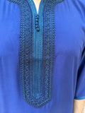Men’s Navy Blue Moroccan Thobe