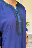 Men’s Navy Blue Moroccan Thobe
