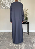 Boys Steel Blue Omani Thobe Jubbah
