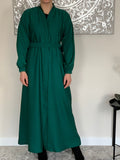 Emerald Green Nida Open Abaya