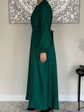 Emerald Green Nida Open Abaya