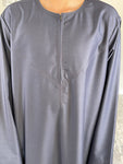 Boys Steel Blue Omani Thobe Jubbah