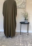 Olive Green Butterfly Abaya